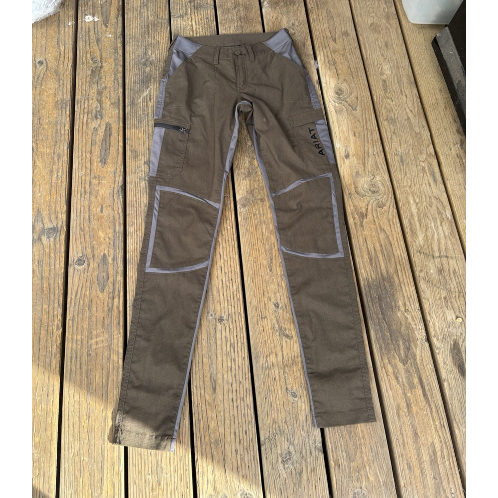 Ariat Rebar Straight DuraStretch Cargo Pants Men’s 30 Brown Western Workwear
